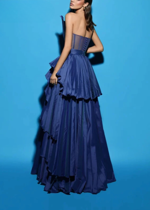 Woman wearing the Old Money Collection Couture Speechless Maxi