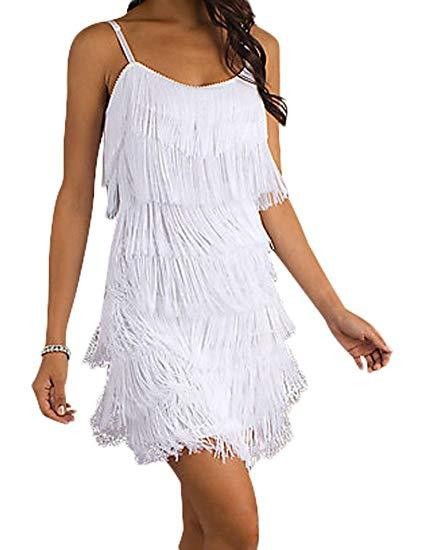 All Over Fringe Flapper Dress