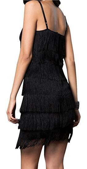All Over Fringe Flapper Dress