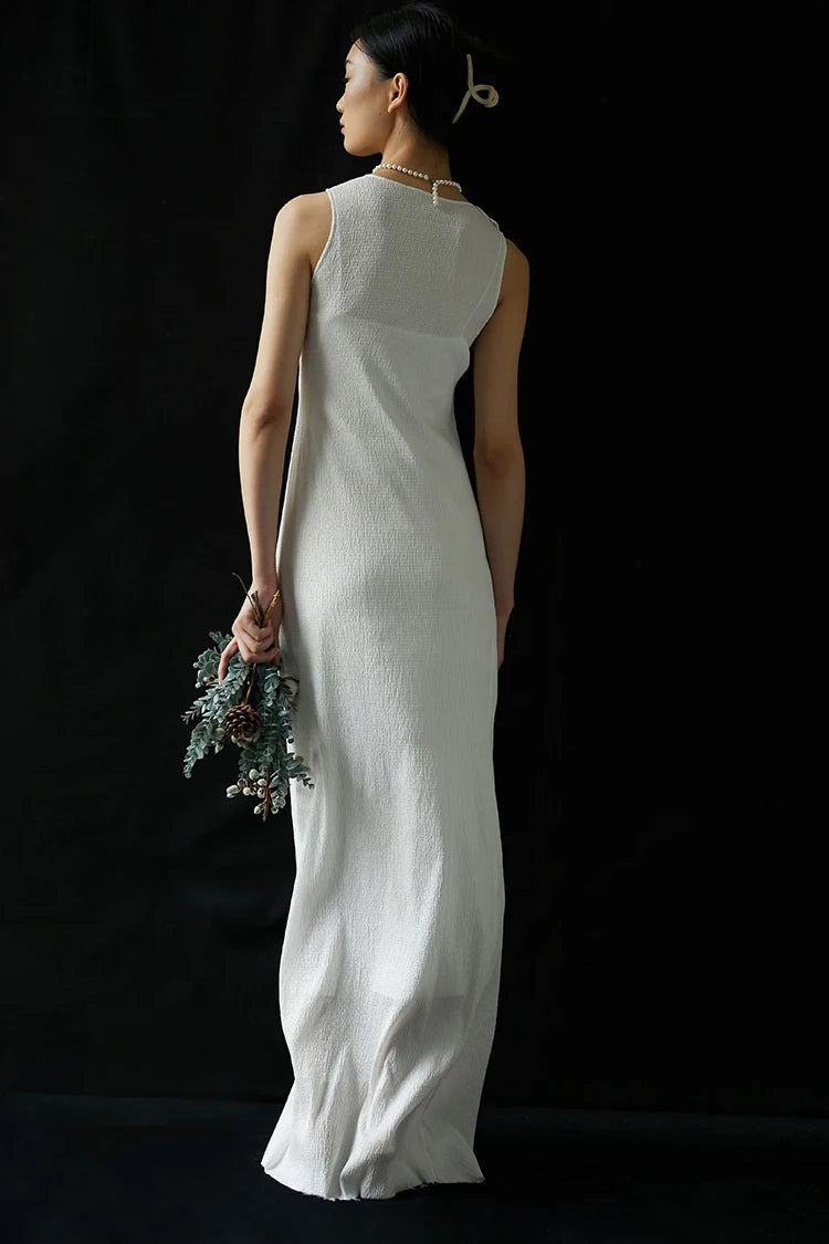 Mondrian Mulberry Silk Gown