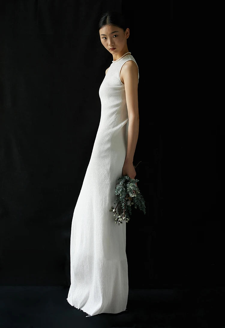 Mondrian Mulberry Silk Gown