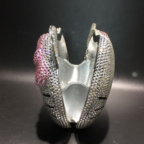 Kitty Rhinestone Evening Bag