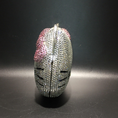 Kitty Rhinestone Evening Bag