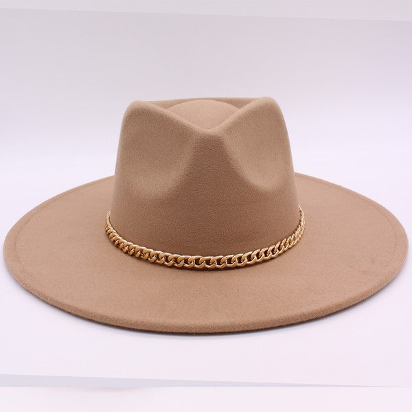 Chain Belt Fedora Hat