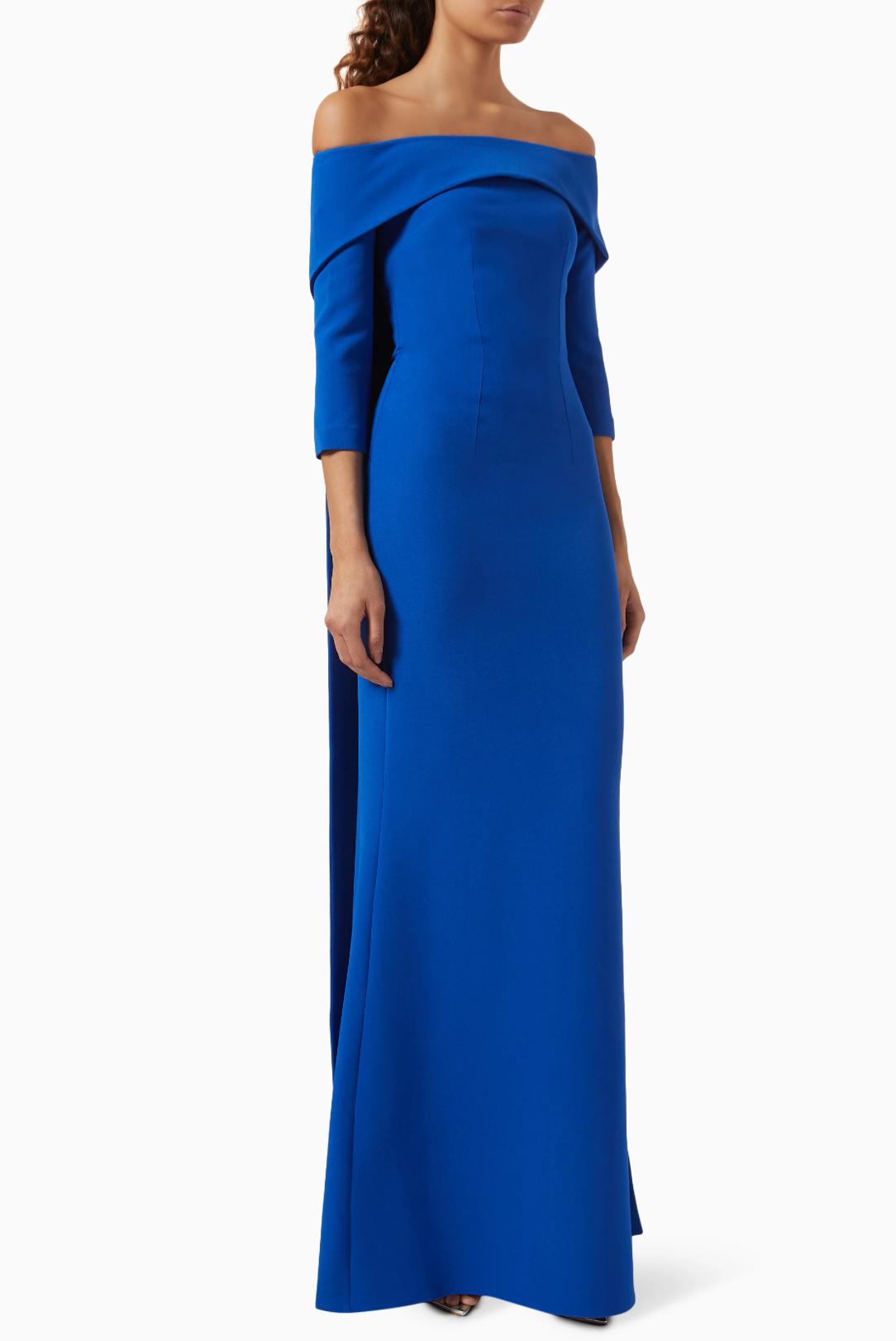 European Off The Shoulder Train Dress-And She Is Couture®