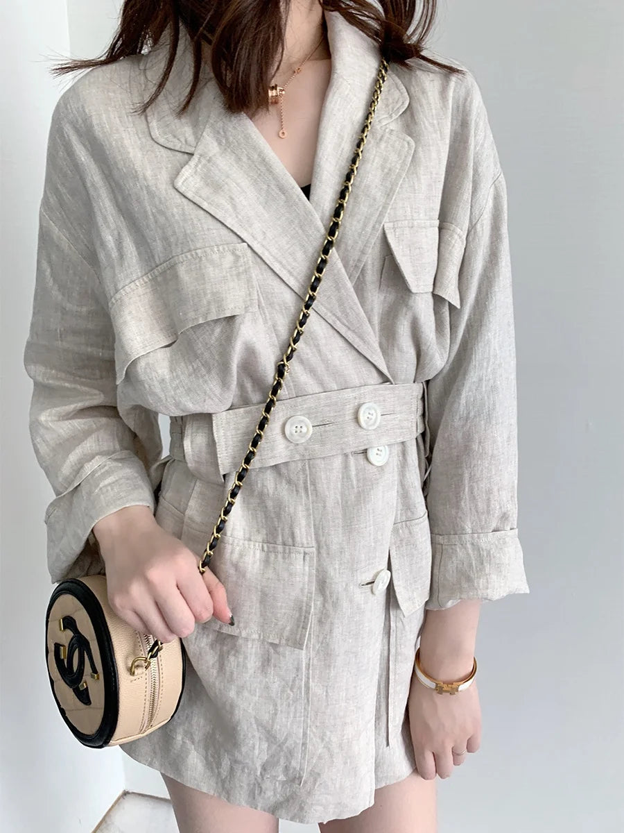 Byrd Lane Linen Blazer