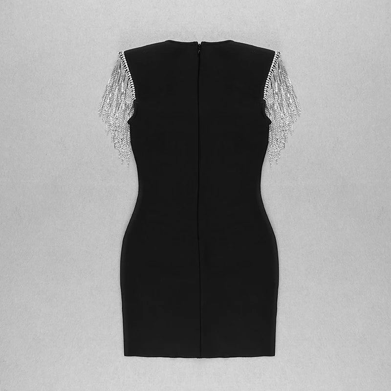 Tassel Body Con Sequin Dress