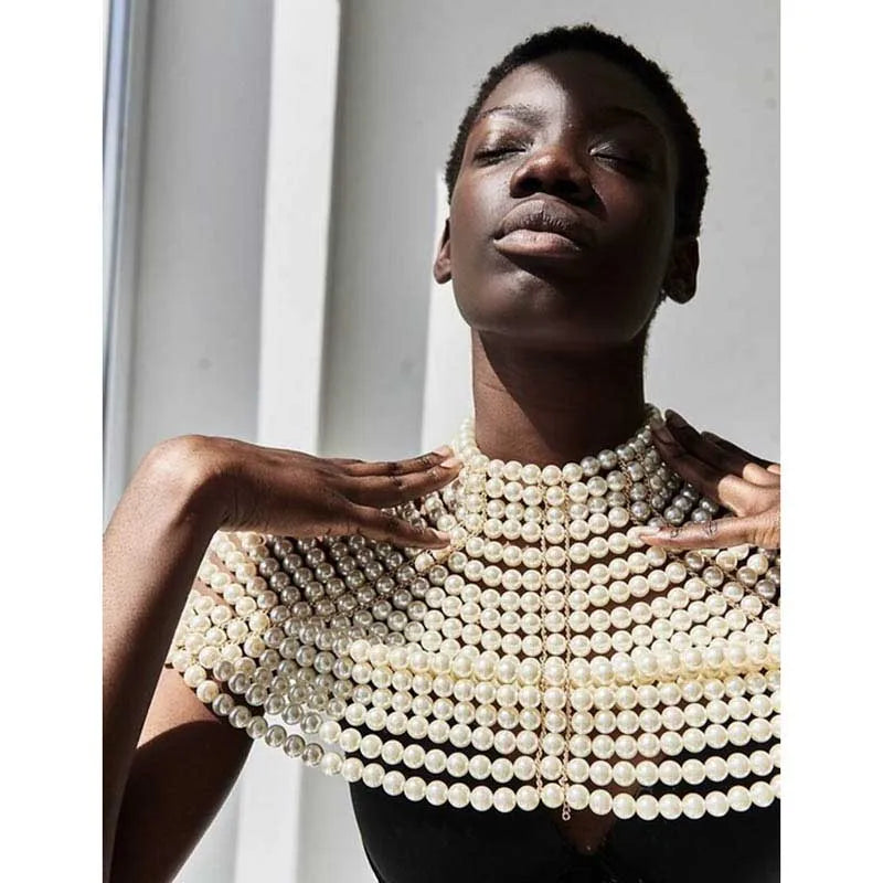 Sydney Pearl Top Statement Necklace