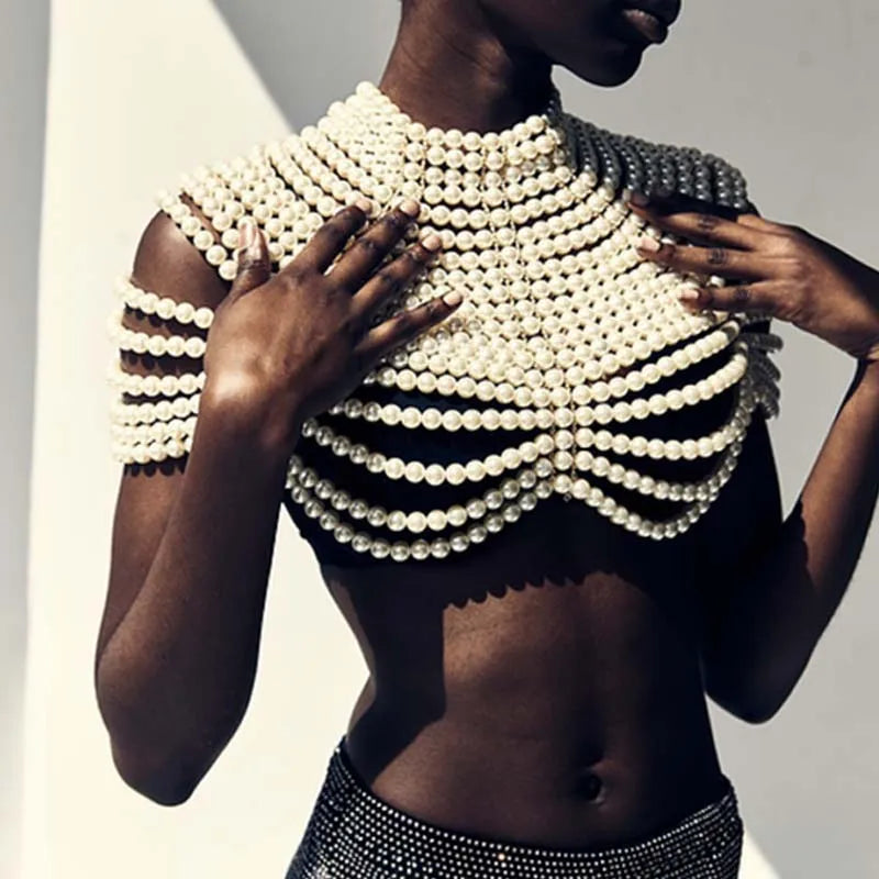 Sydney Pearl Top Statement Necklace