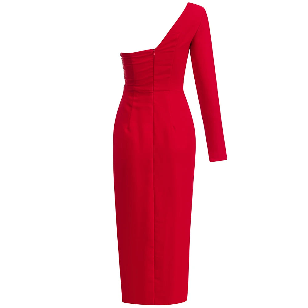 One Shoulder Sexy Maxi