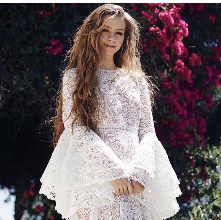 Iris Lace Tiered Maxi Dress