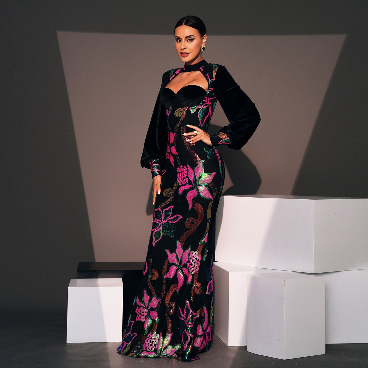 Maidenstone Sequin Gown