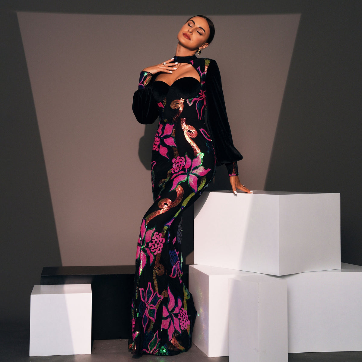 Maidenstone Sequin Gown