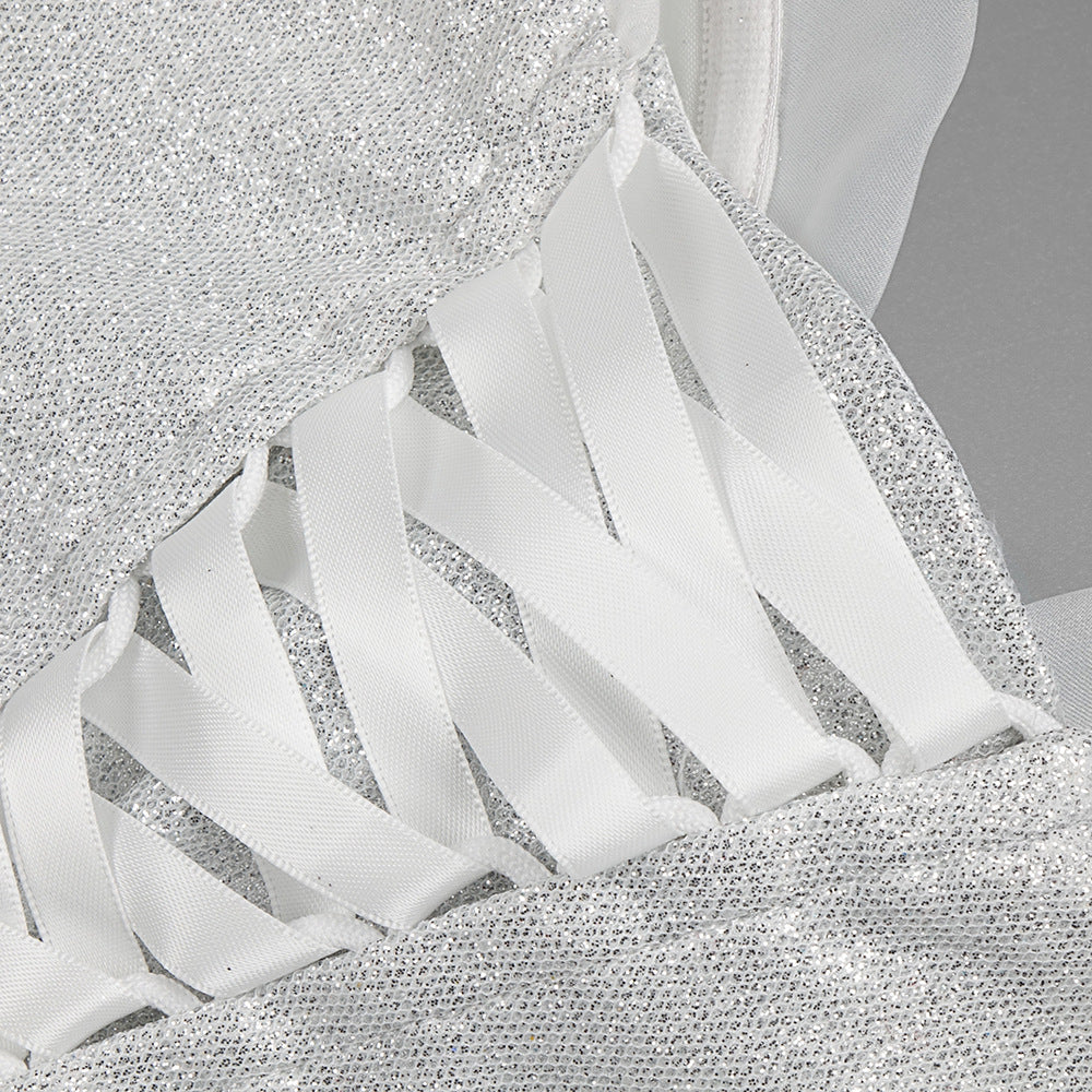 Sweetheart Bubble Sleeve Gown