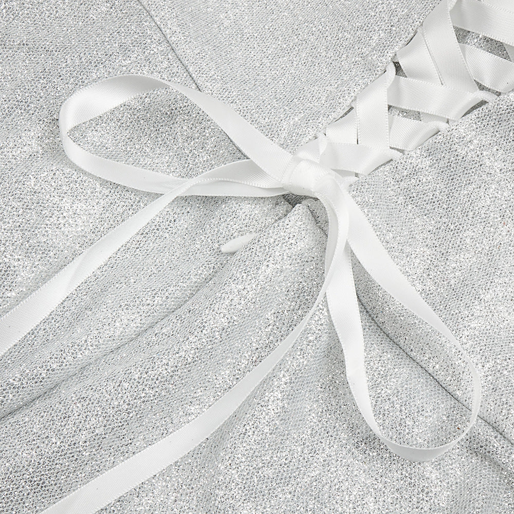 Sweetheart Bubble Sleeve Gown