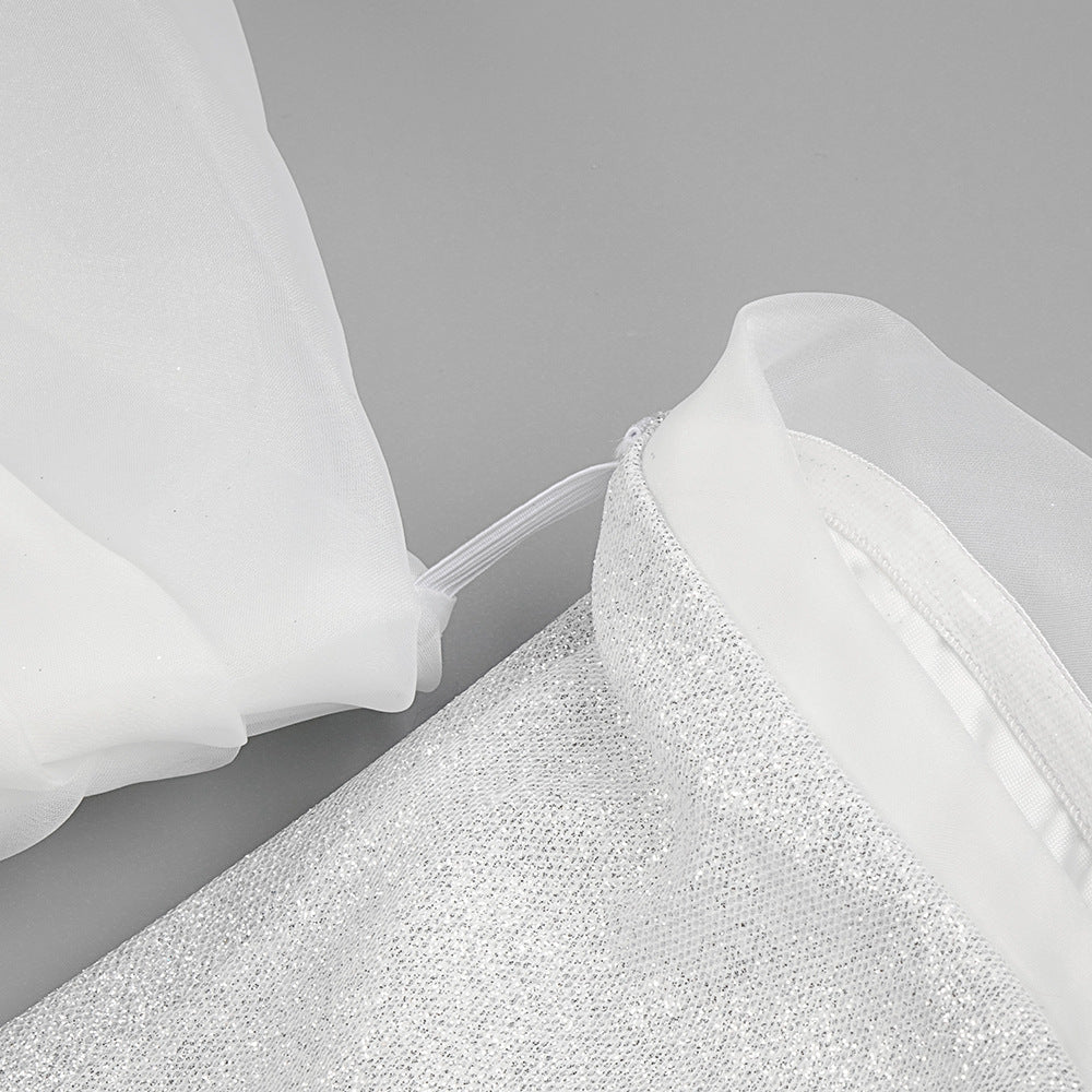 Sweetheart Bubble Sleeve Gown