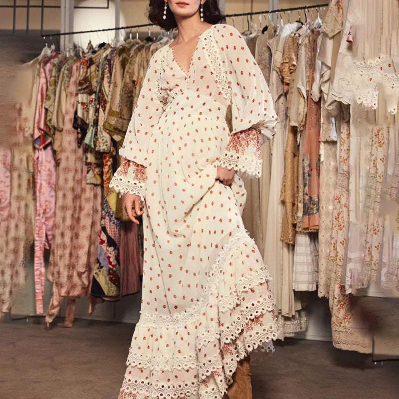 French Alpha Lyrae Polka Dot Dress