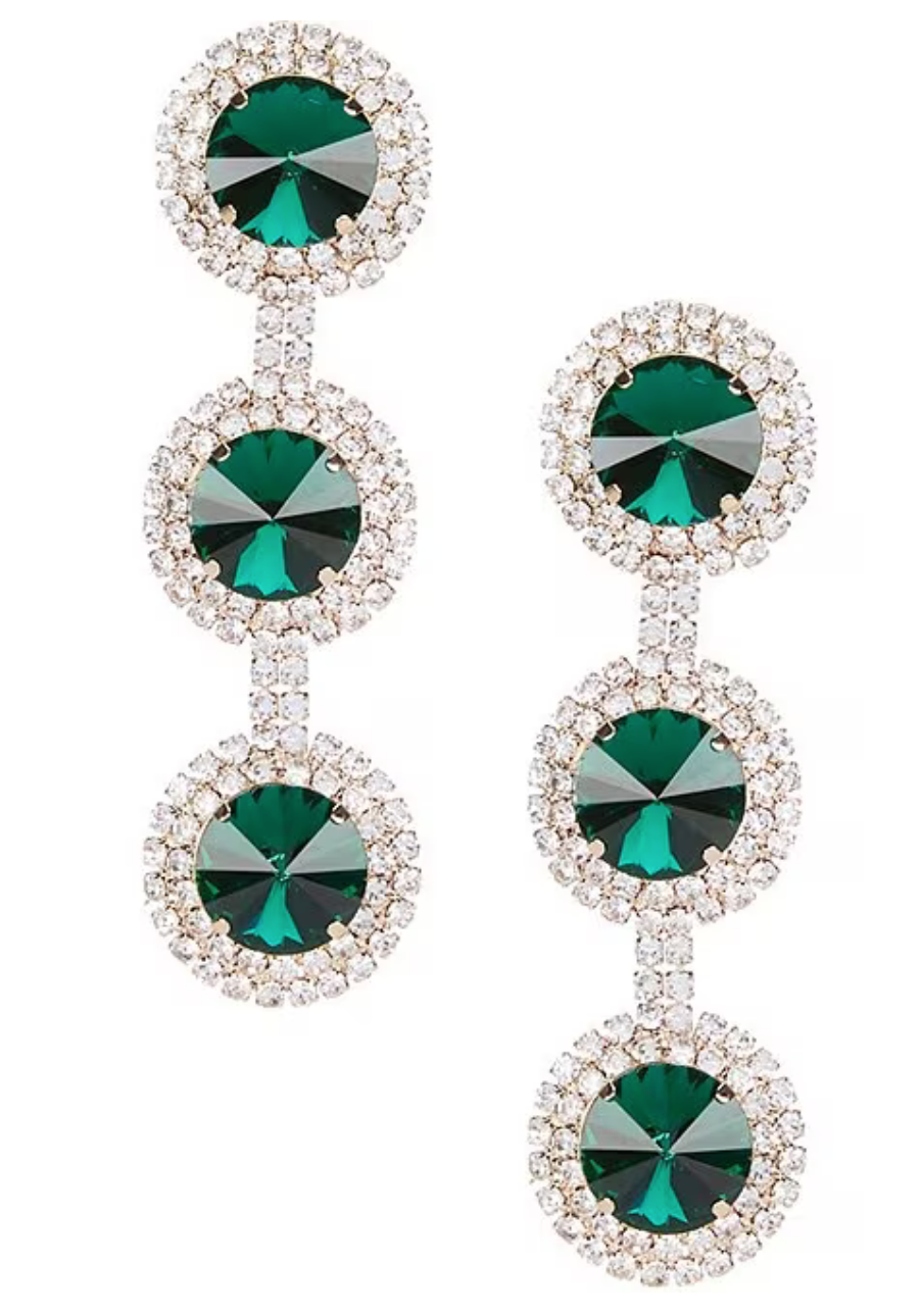 Emerald Stone Earrings