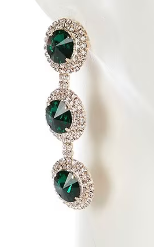 Emerald Stone Earrings