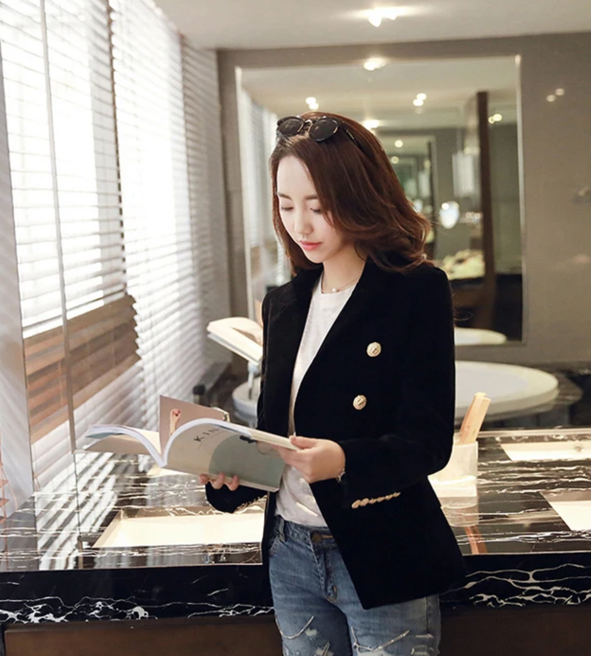 Post Ranch Velvet Blazer