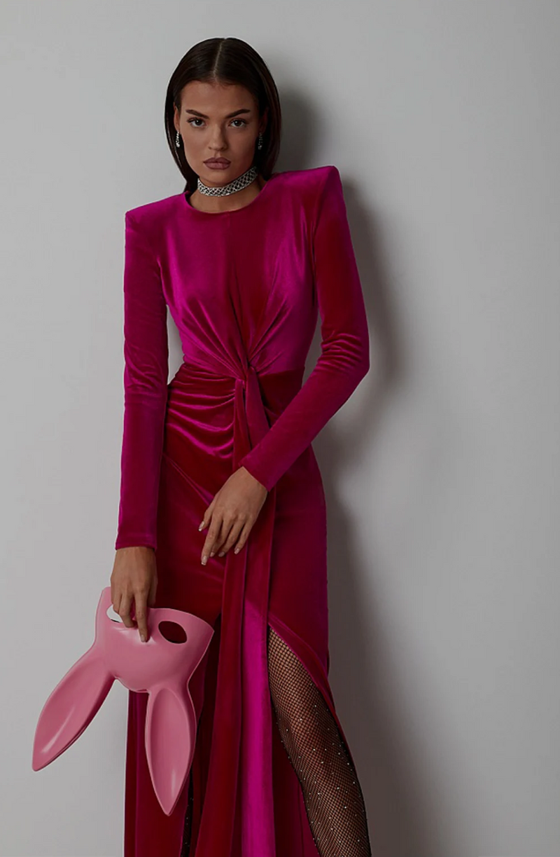 Royal Monaco Velvet Dress