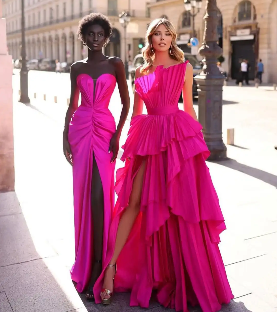 Woman wearing the Old Money Collection Couture Speechless Maxi