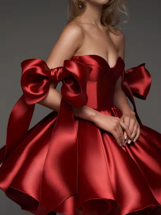 Woman wearing the Old Money Collection Couture Wekiva Mini Dress