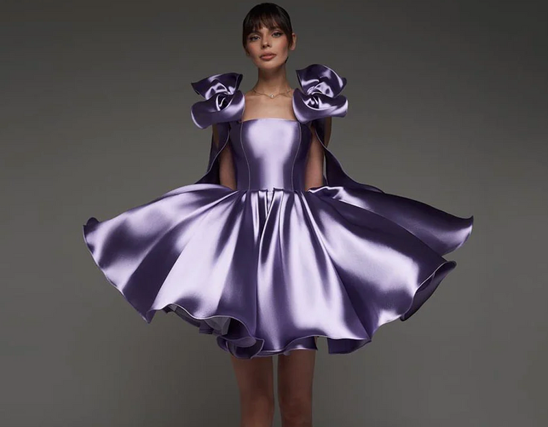 Woman wearing the Old Money Collection Couture Wekiva Mini Dress