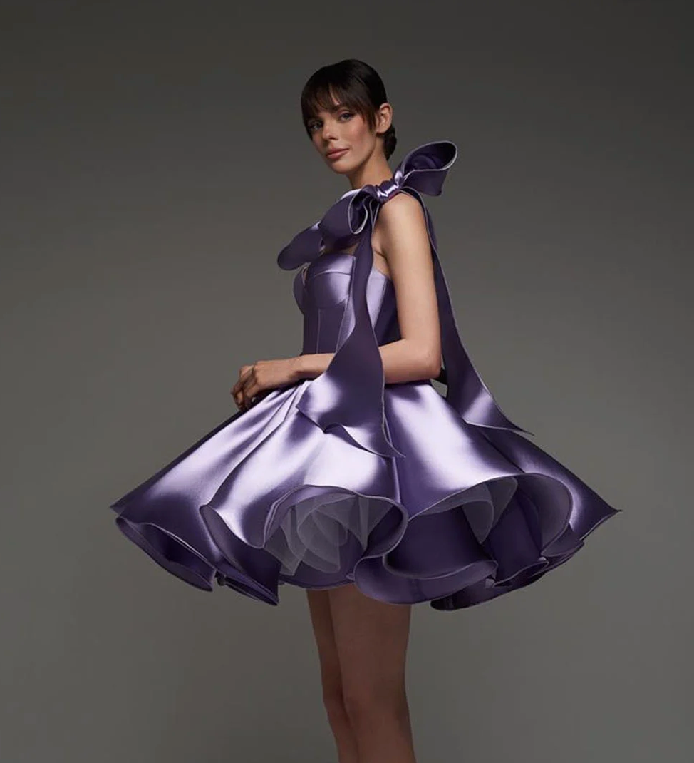 Woman wearing the Old Money Collection Couture Wekiva Mini Dress