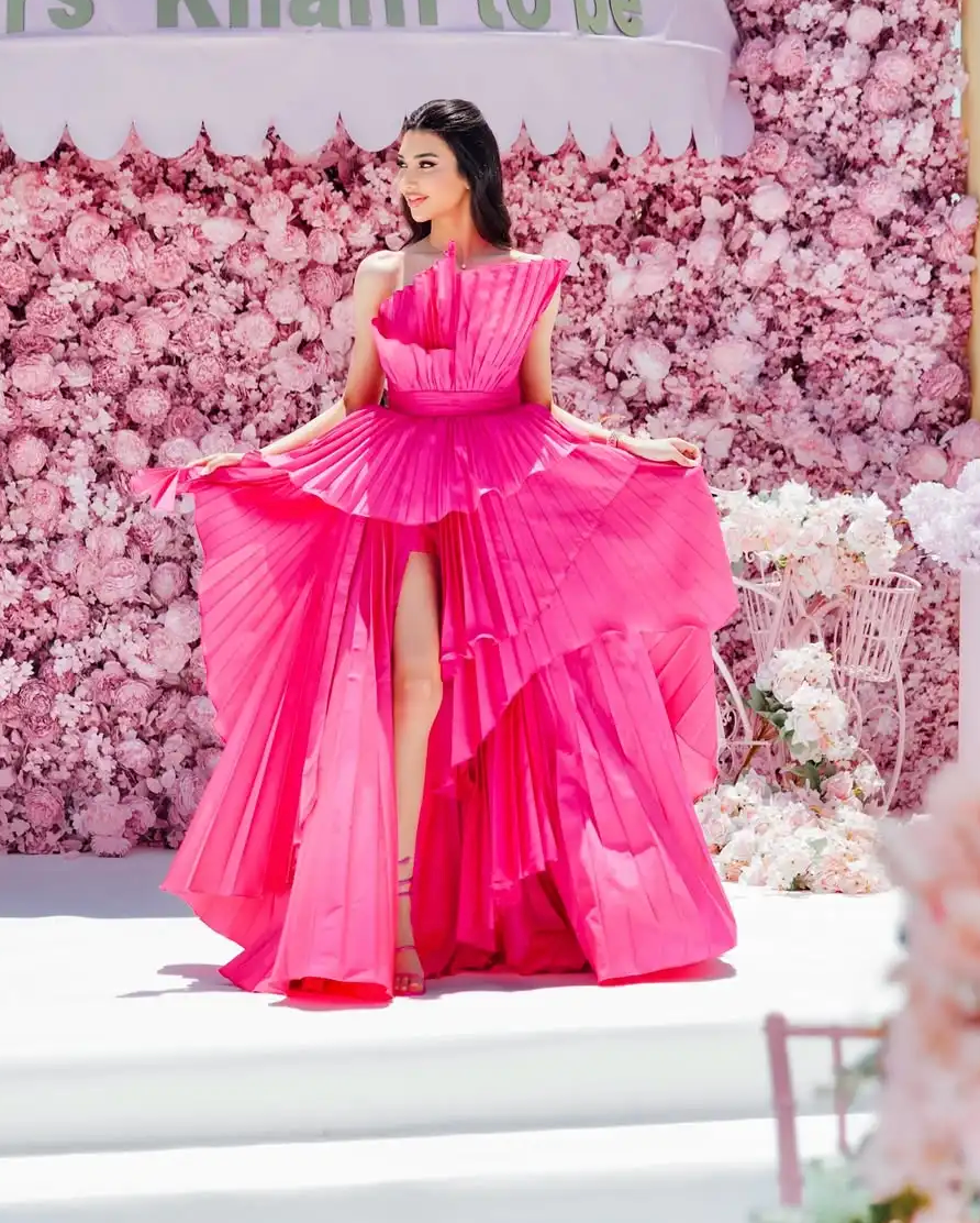 Woman wearing the Old Money Collection Couture Speechless Maxi