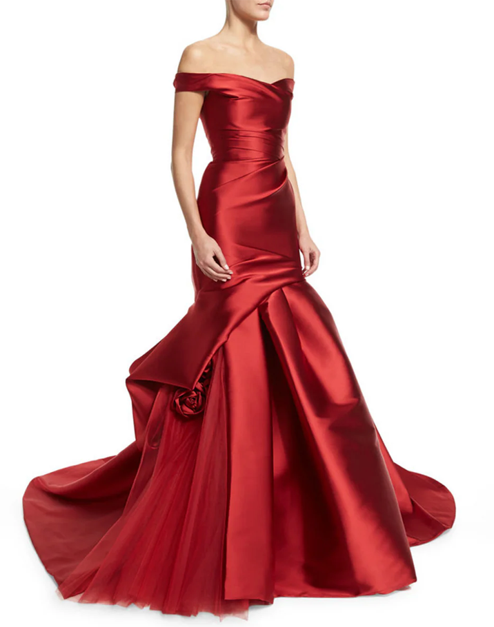Woman wearing the Old Money Collection Couture Zuinn Gown