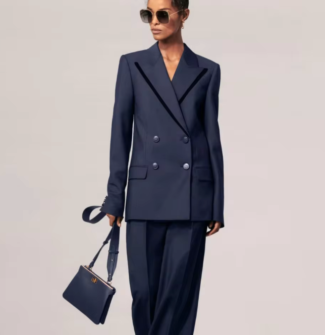 Woman wearing the Old Money Collection Couture Turner Two Piece Suit