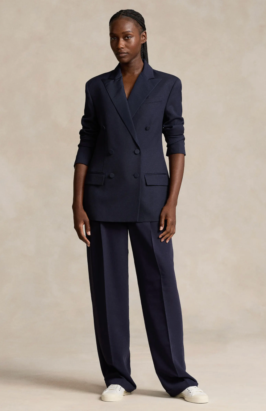Woman wearing the Old Money Collection Couture Turner Two Piece Suit