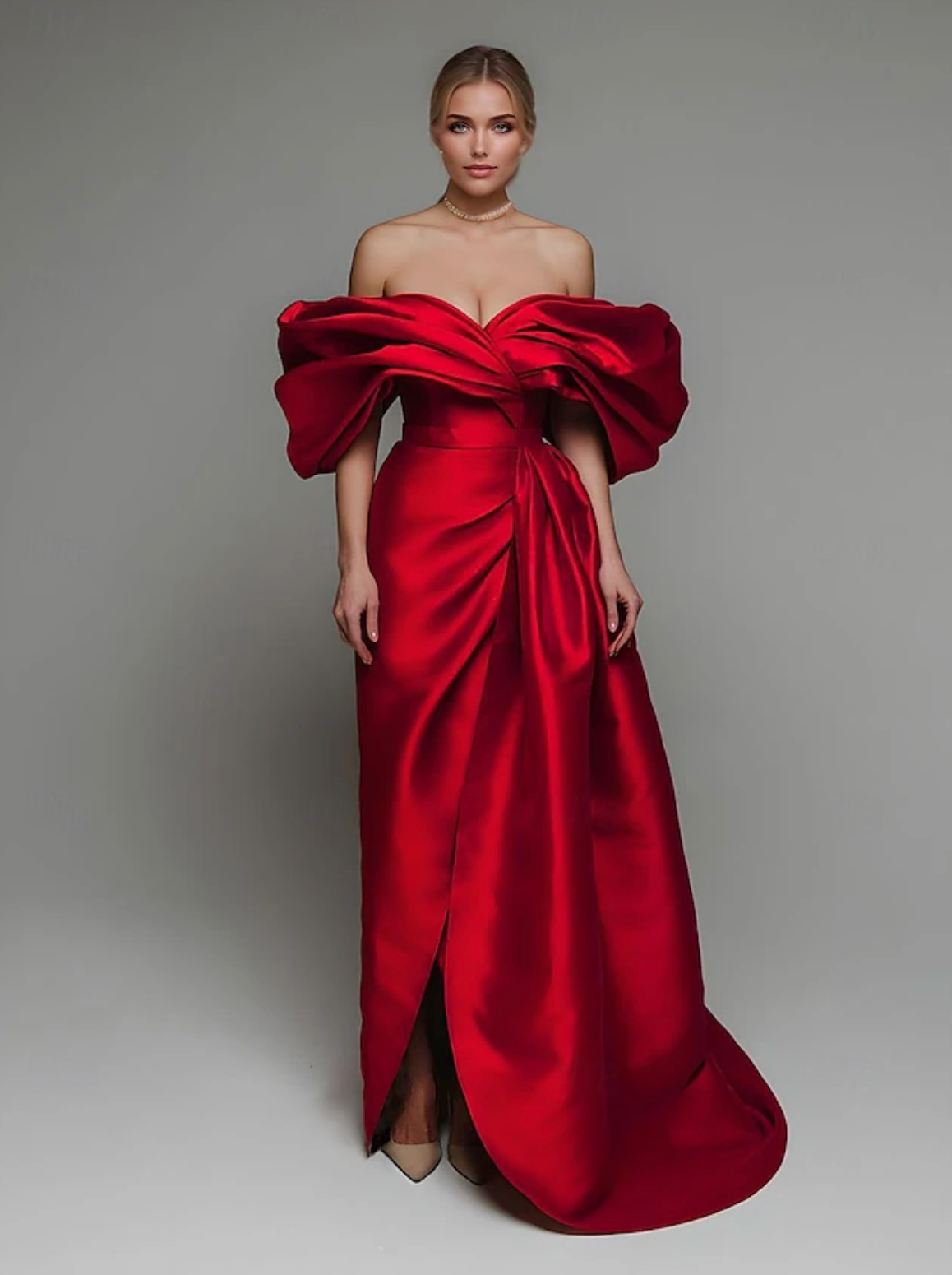 Woman wearing the Old Money Collection Couture Viceroy Bali Gown
