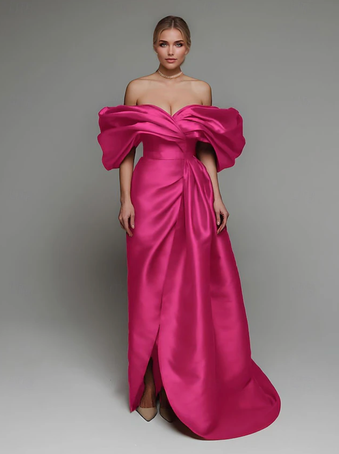 Woman wearing the Old Money Collection Couture Viceroy Bali Gown
