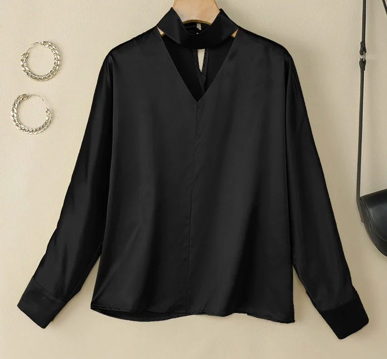 Elegant V Neck Blouse