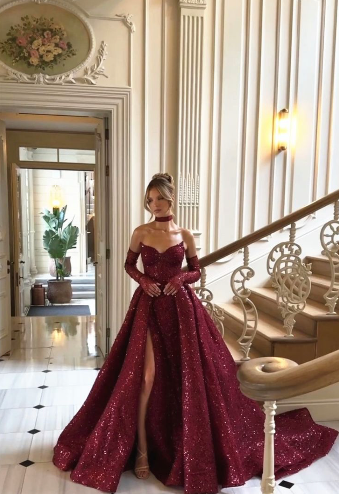 Woman in the Berkshire Ball Gown