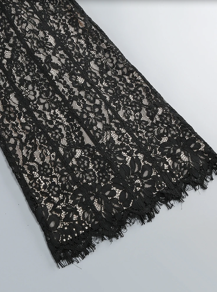 the Black Tie Lace Midi