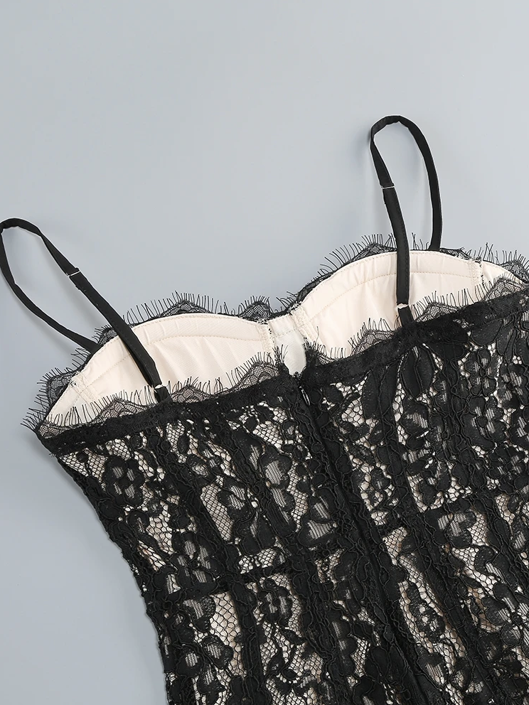 the Black Tie Lace Midi