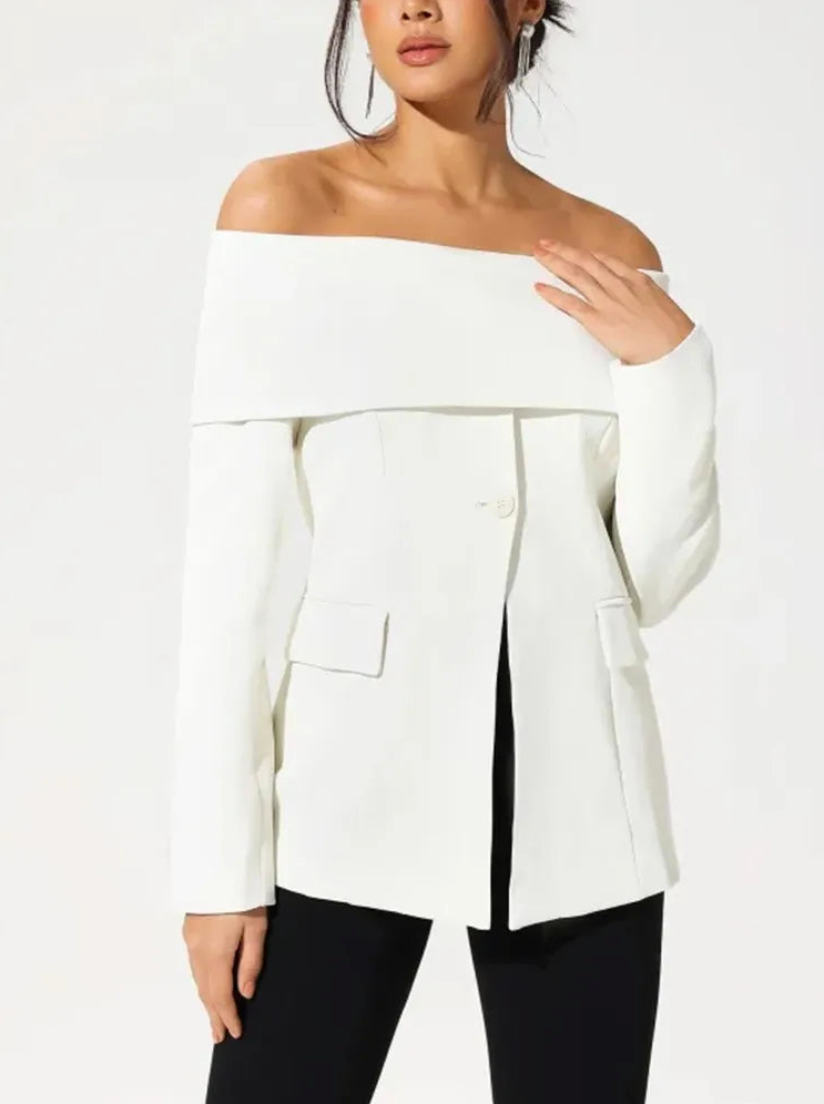 Allaire Off Shoulder Blazer