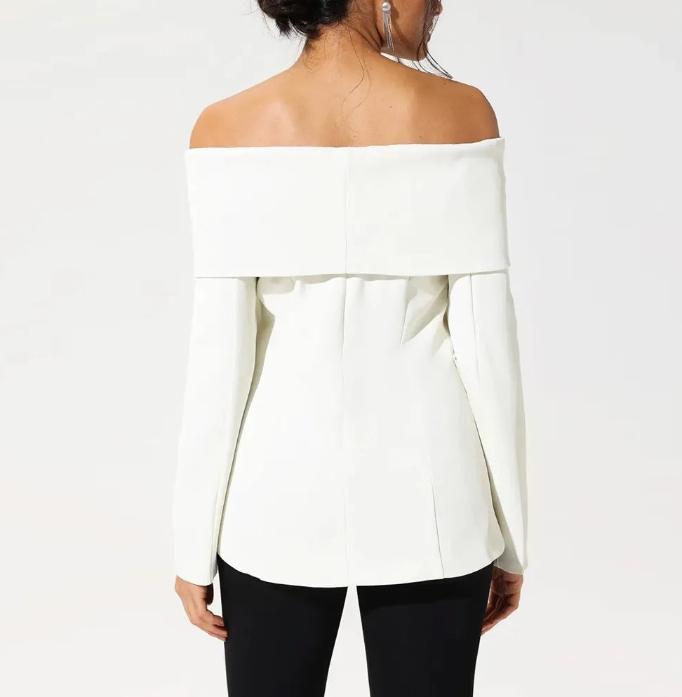 Allaire Off Shoulder Blazer