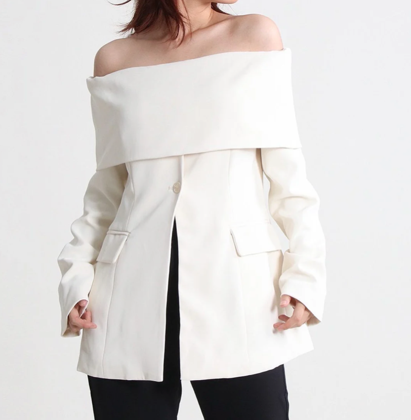 Allaire Off Shoulder Blazer