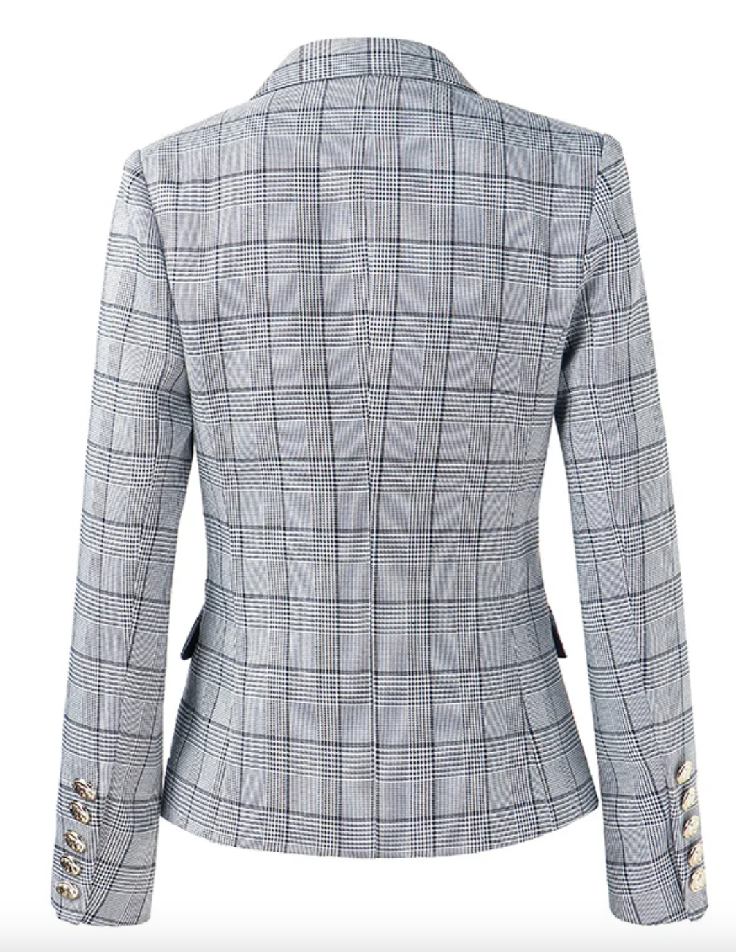 Luxury Black/White Striped Business Blazer