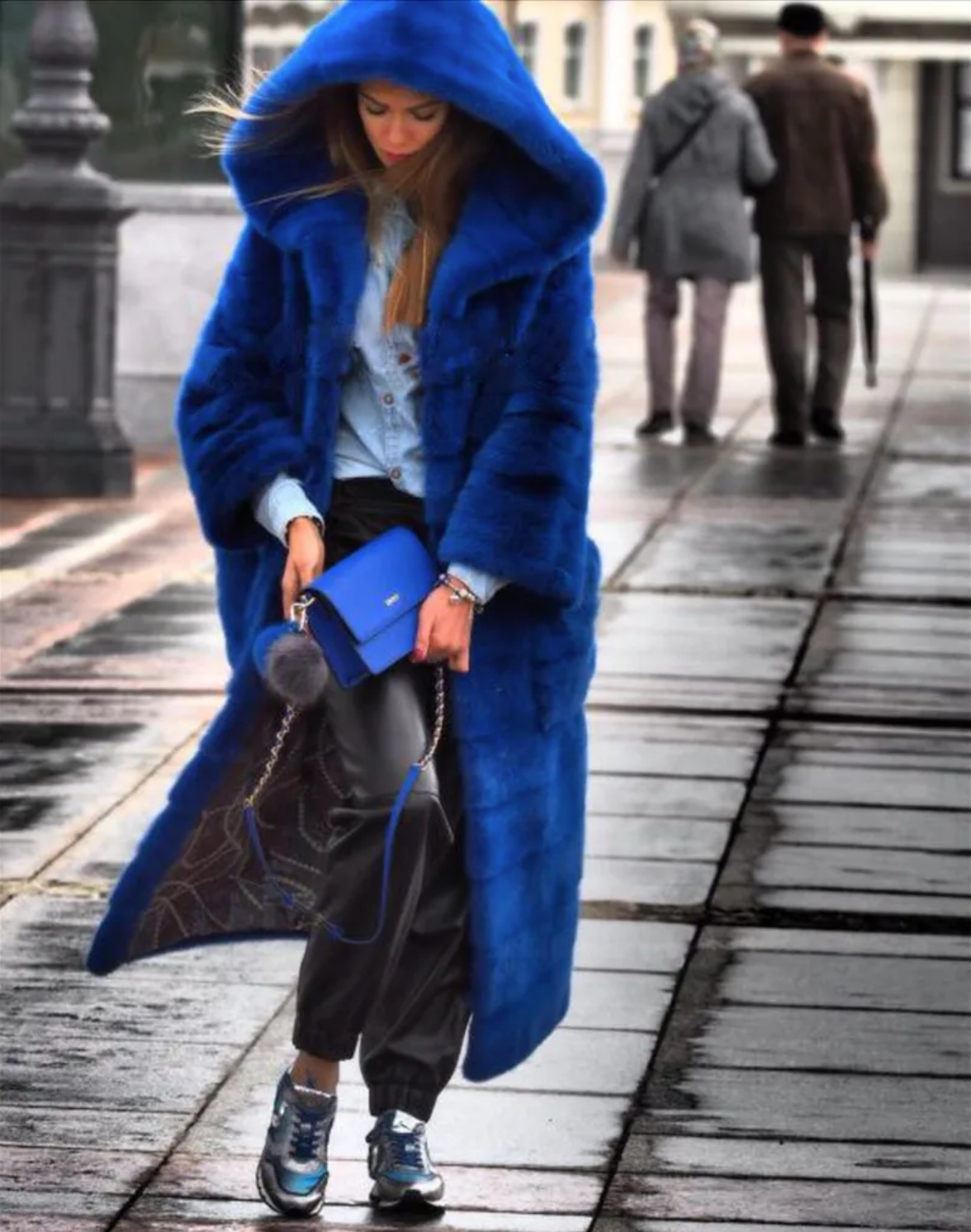 Isabella Hooded Fur Coat