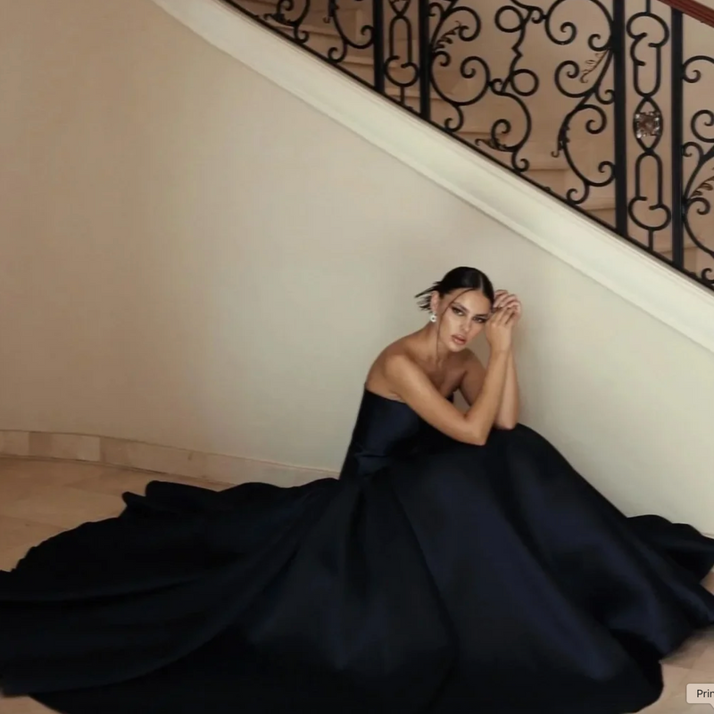 Woman wearing the Old Money Collection Couture Espanola Gown