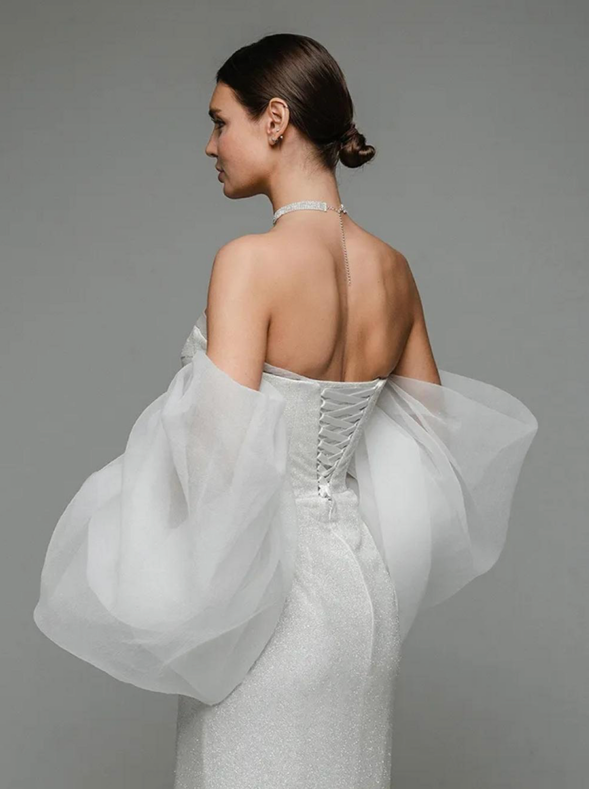 Sweetheart Bubble Sleeve Gown