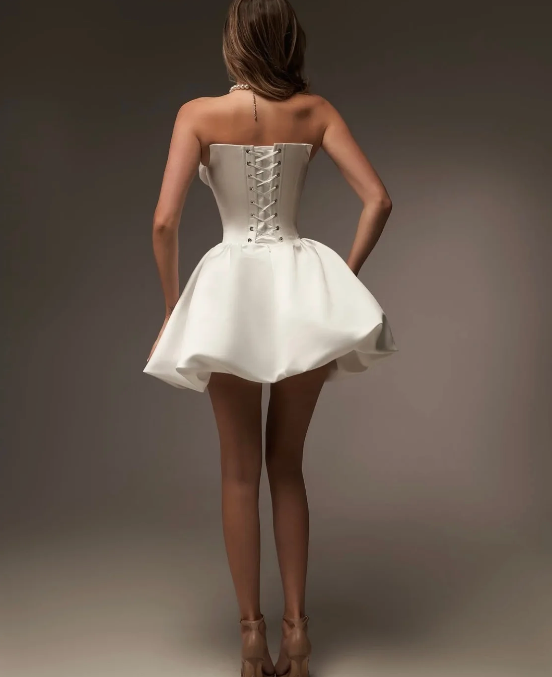 Woman Wearing The Old Money Collection Couture Santa Monica Mini