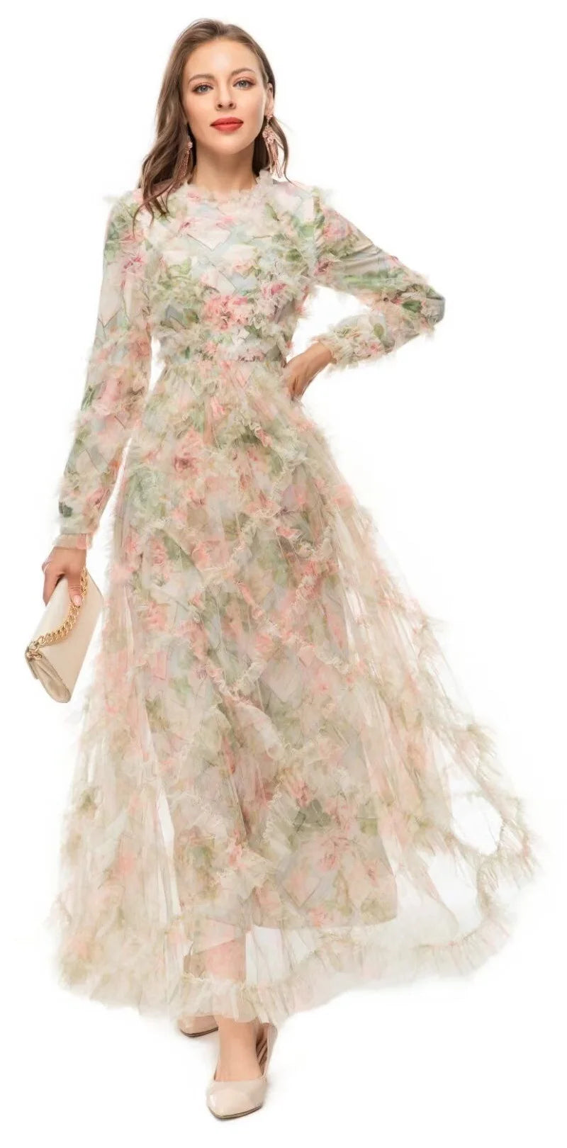 All Over Ruffle Dress Fest