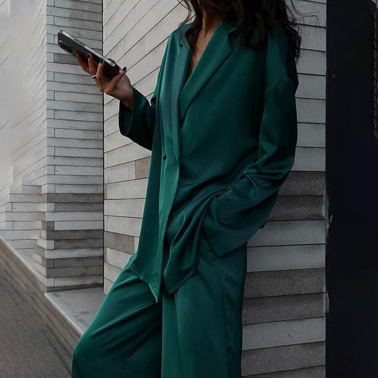 Breezy Day Satin Suit