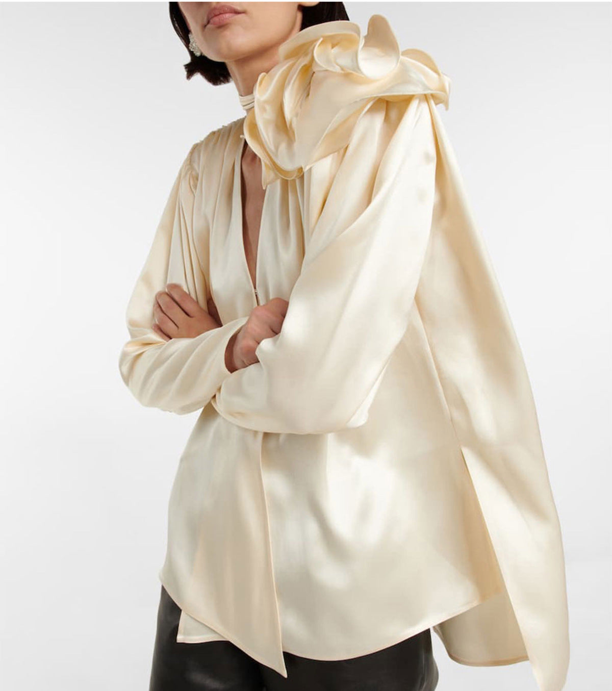 Three-Dimensional Rose Blouse